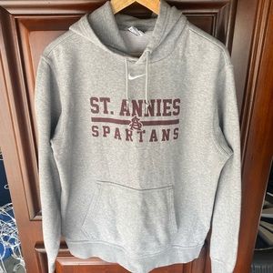 Vintage Y2K Nike St. Anastasia St. Annies Spartans Center Swoosh Pullover Hoodie